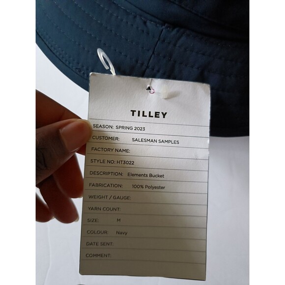 Tilley HT3022 Bucket Hat Size Medium Navy Blue Made In Canda - Picture 3 of 4